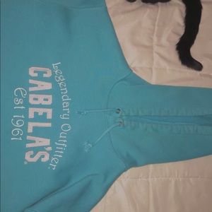 blue Cabelas hoodie